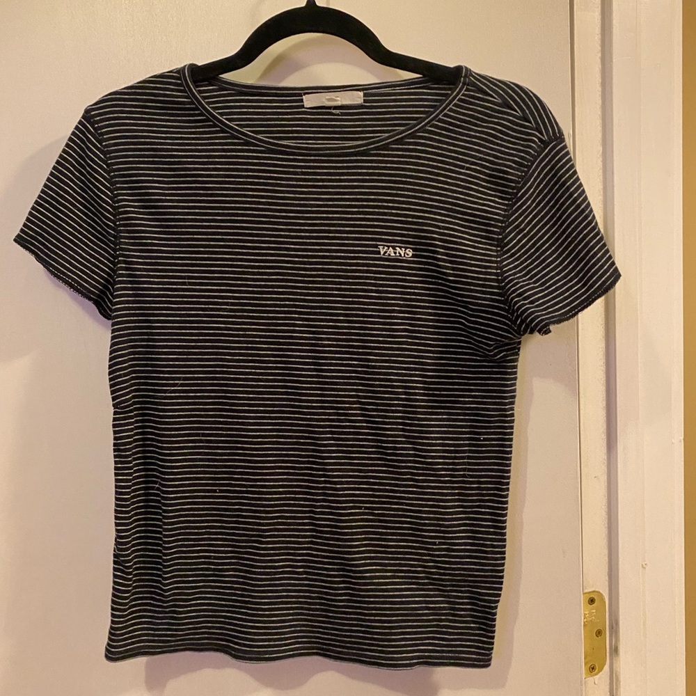 Cute Vans Striped Cropped Top